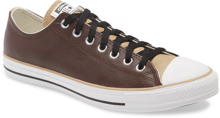 brown leather converse mens