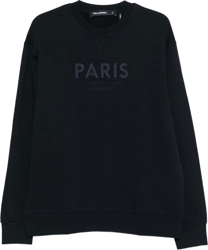 Karl Lagerfeld Paris Paris-embroidery sweatshirt