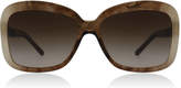 Burberry BE4173 Sunglasses Light Brown Marble 361213 58mm
