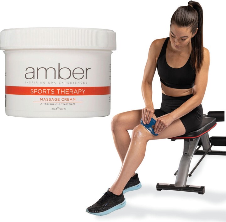 Pro-Tec FlexEdge Soft Tissue Mobilizer and Amber Sports Massage Cream Combo Package, Blue