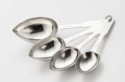 Cook Pro 4-Pieces Stainless Steel Measuring Spoon Set