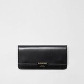Thumbnail for your product : Burberry Horseferry Embossed Leather Continental Wallet