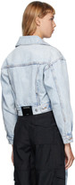 Thumbnail for your product : Alexander Wang Blue Denim Lapel Collar Jacket