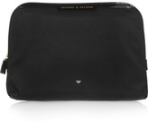 Thumbnail for your product : Anya Hindmarch Lotions And Potions Patent Leather-trimmed Cosmetics Case - Black