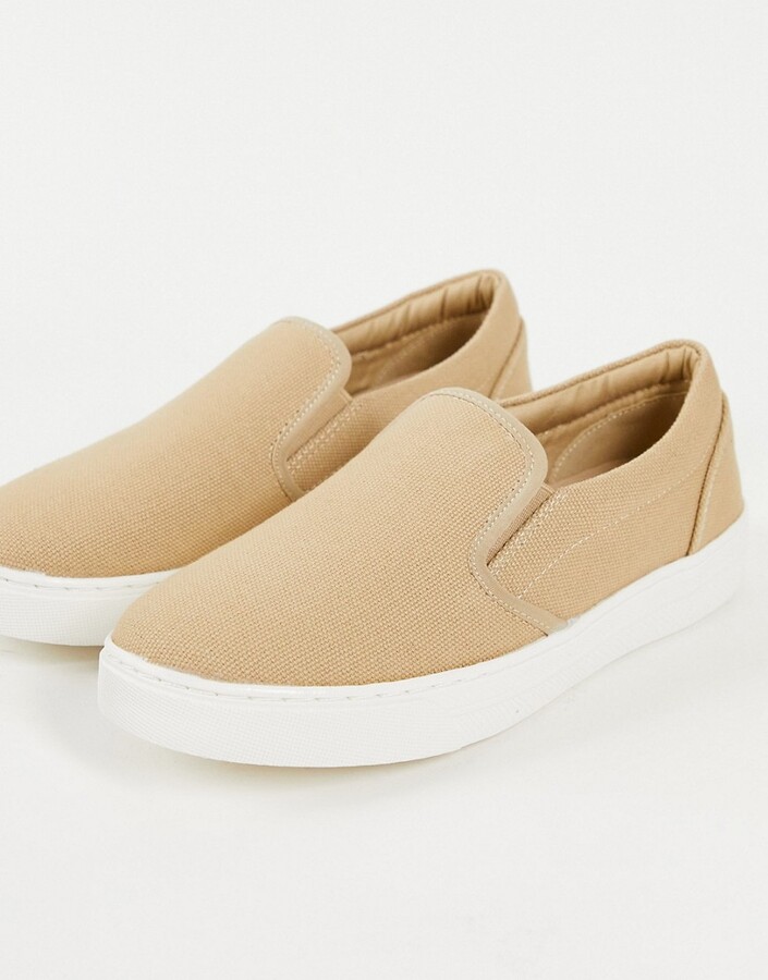 tan slip on shoe