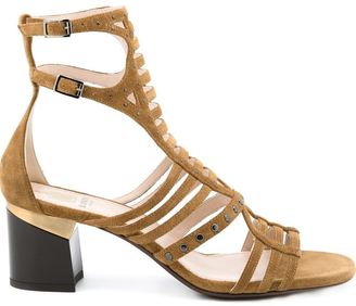 Lanvin strappy sandals - women - Suede/Metal (Other) - 39