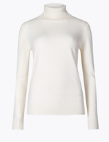 Thumbnail for your product : Marks and Spencer Cashmilon Roll Neck Jumper