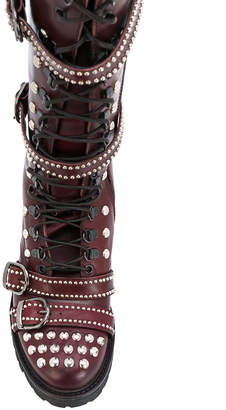 Christian Pellizzari studded buckle boots