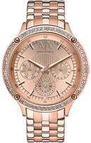 Thumbnail for your product : Armani Exchange Rose Gold Dial Rose Gold IP Plated Bracelet Ladies Watch