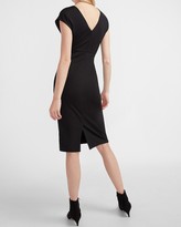 Thumbnail for your product : Express Cap Sleeve Twist Front Sheath Dress