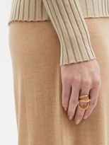 Thumbnail for your product : Allude High-rise Wool Wide-leg Trousers - Camel