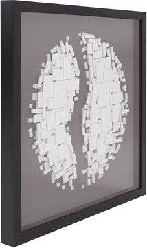 Orren Ellis Angenie Abstract Paper Globe Shadowbox Framed Art