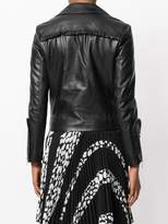 Thumbnail for your product : MICHAEL Michael Kors frill-trimmed biker jacket
