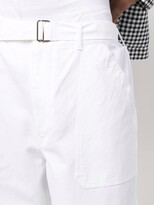Thumbnail for your product : AURALEE Straight-Leg Belted-Waist Trousers
