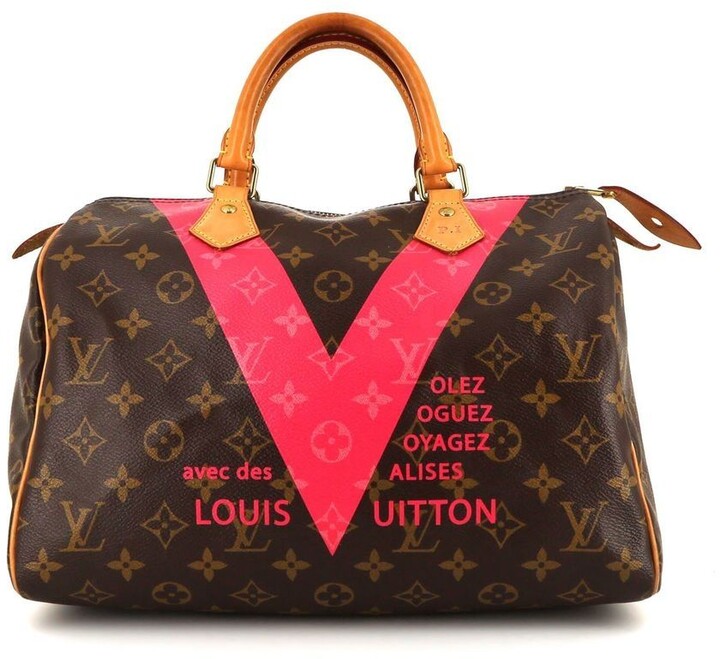 Louis Vuitton 2015 pre-owned Monogram V Speedy 30 Handbag - Farfetch