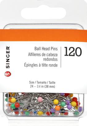 Singer Ball Head Straight Pins, 120-Count