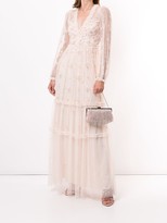 Thumbnail for your product : Needle & Thread Floral Sequin Embellished Ruffle Detail Dress