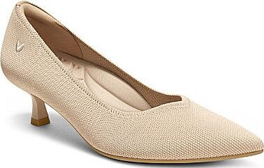 VIVAIA Scarlet Stretch Knit Kitten Heel Pumps
