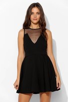 Thumbnail for your product : Sparkle & Fade Dotted Mesh Fit + Flare Dress