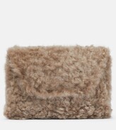 Thumbnail for your product : Brunello Cucinelli Shearling wallet on chain