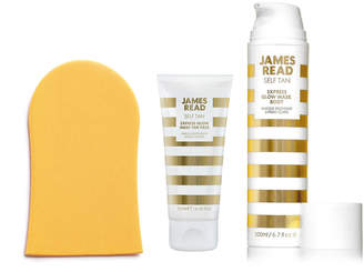 Express James Read Glow Mask Face & Body Set with Tanning Mitt