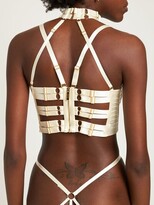 Thumbnail for your product : Bordelle Minerva satin bodice corset bra