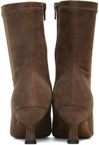Thumbnail for your product : BY FAR Brown Suede Audrey Boots