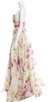 Thumbnail for your product : Naeem Khan Printed Silk Gown w/Tags