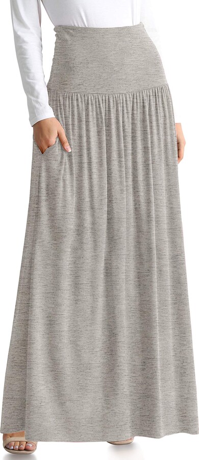 Simlu Womens Long Maxi Skirt with Pockets Reg and Plus Size - Made in ...