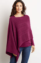 Thumbnail for your product : J. Jill Asymmetrical cable poncho
