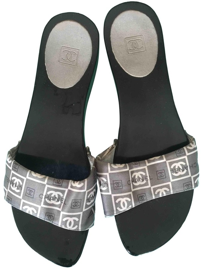 chanel plastic sandals