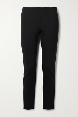 The Row Woolworth Stretch-ponte Leggings - Black - x small