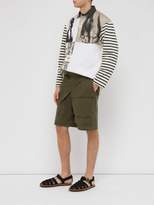 Thumbnail for your product : J.W.Anderson Panelled Cotton Twill Shorts - Mens - Khaki