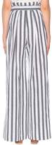 Thumbnail for your product : Three Graces London Striped linen and cotton trousers