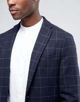 Thumbnail for your product : Selected Slim Blazer In Wool Check