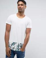 Thumbnail for your product : Jack and Jones Originals Longline T-Shirt with Contrast Curved Hem Panel