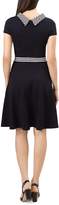 Thumbnail for your product : Hobbs London Betsy Striped-Trim Fit-and-Flare Dress