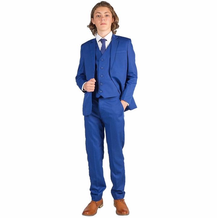 Romario Boys Electric Blue Suit Boys Wedding Suit Page Boy Suit Prom