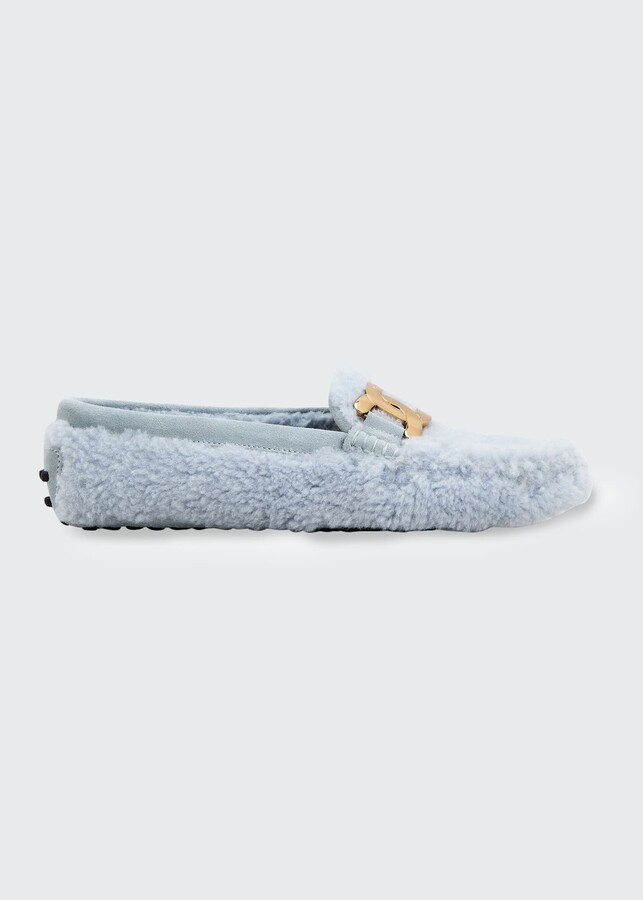 Tod's Shearling loafers - ShopStyle