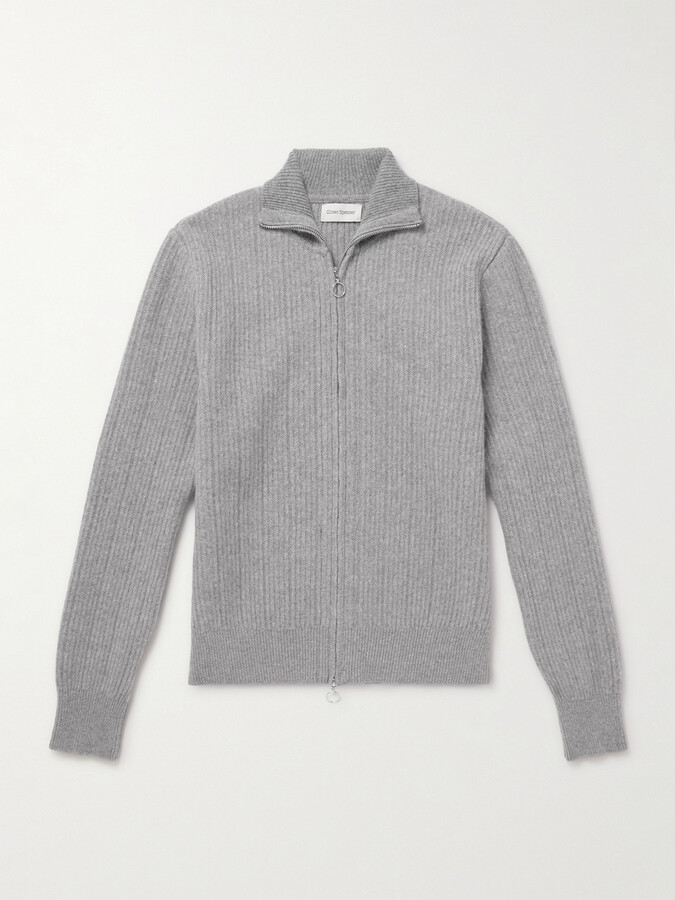 Oliver Spencer Kilbridge Ribbed Wool Zip-Up Cardigan