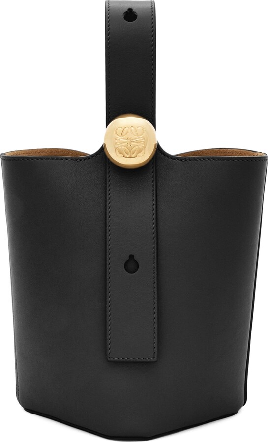 Loewe Mini Leather Pebble Bucket Bag