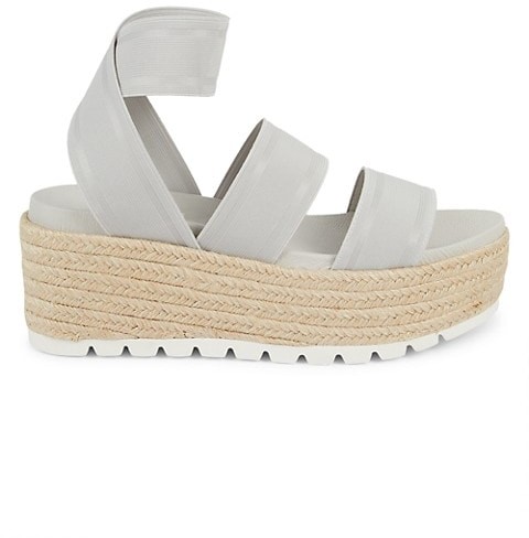 elastic platform sandal