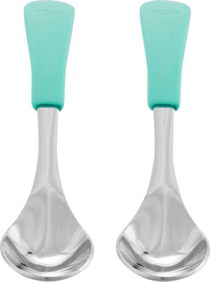 Avanchy Baby's Stainless Steel & Silicone Spoons, Set of 2