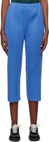 Thumbnail for your product : Pleats Please Issey Miyake Blue Monthly Colors August Trousers