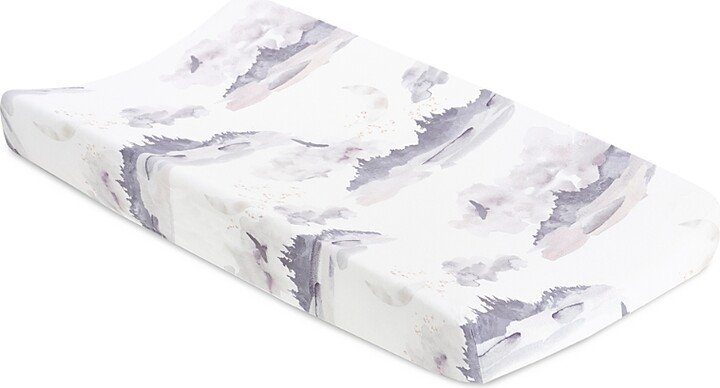Oilo Studio Misty Mountain Jersey Changing Pad Cover