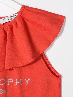Philosophy Di Lorenzo Serafini Kids Ruffle-Trimmed Dress