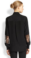 Thumbnail for your product : Jason Wu Silk Lace-Insert Blouse