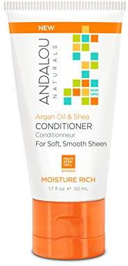 Andalou Naturals Argan Oil and Shea Moisture Rich Conditioner, 50 ml