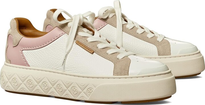 Tory Burch Ladybug Sneaker (White/Rosa/Calcare) Women's Shoes - ShopStyle