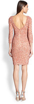 Thumbnail for your product : Theia Beaded V-Neck Dress